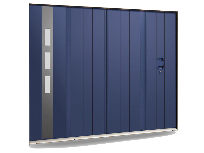 porte de garage alu panneaux design decor rectangle